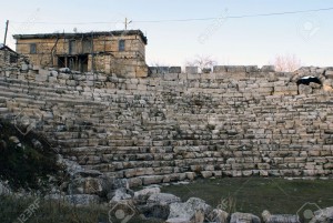 Theater-in-Uzunjaburch-pr-s-de-Silifke-Turquie-Banque-d'images