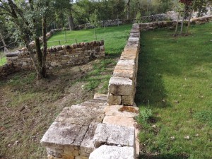 Amenagement calcaire, La canourgue, chantier Franck Fabre