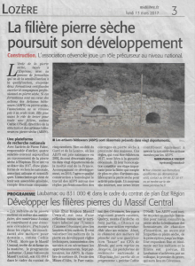 Article Midi libre, 13 mars 2017