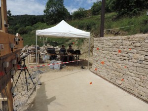 capteurs dans murs d'essai, cévennes 2017