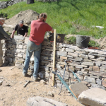 Initiation Espinas, mur de soutènement