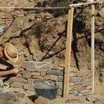 Ouvrier travaillant le schiste